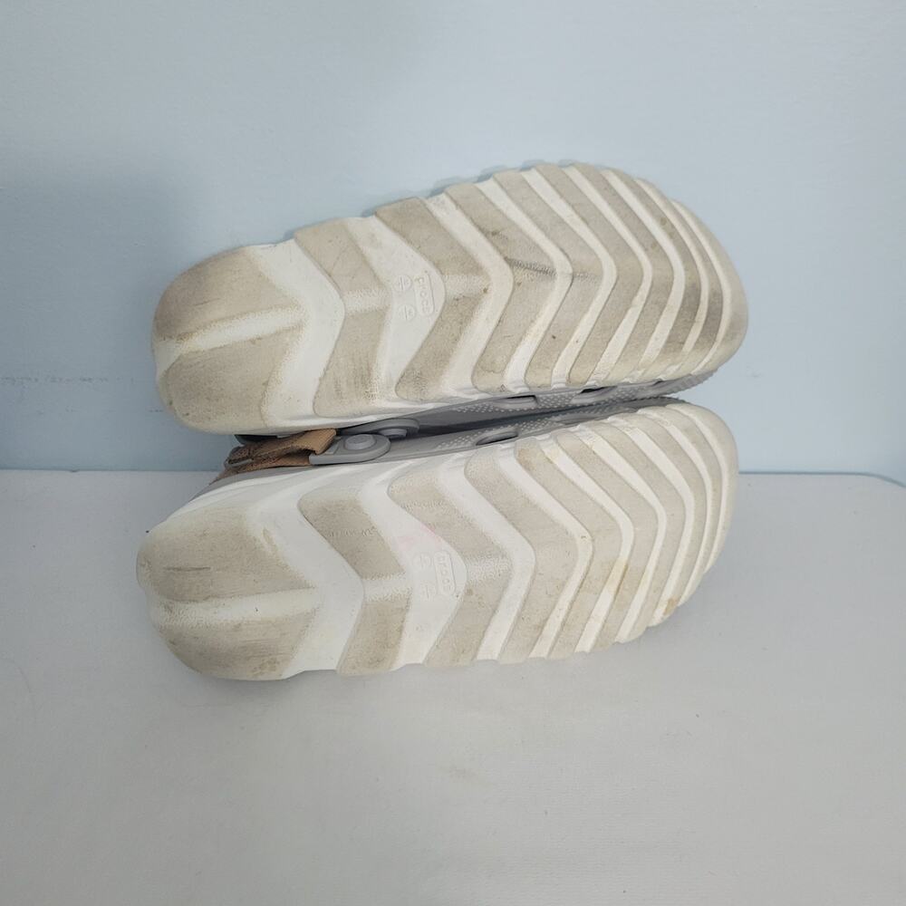 Crocs Duet Max 11 Gray Clogs Size W=9/M=7 Preowned 71726-2960 - Picture 5 of 7